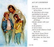 TJP Holy Card: Act of Contrition (TJP735B)