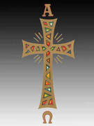 Easter Pascal Candle Transfer: Cross (TFC227)