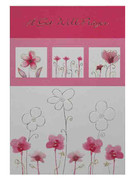 Cards (6): Get Well Flowers (fancy)(CD20216)
