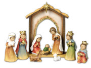 Nativity Set with Stable 10 pieces 14cm (NS19444)
