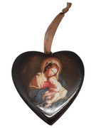Christmas Ornament Heart: Mother & Child 7.5cm (NST1952)