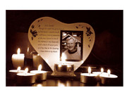 Memorial Frame/Candle: His Smile (GE3566)