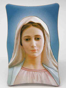 1269 Series Plastic Plaque - Our Lady Megjugorje(PL126949)
