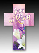 Easter Bookmark Cross (each): Jesus Is Risen (HCE7719)