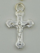 Silver Crucifix (Small): Silver 16mm (CR2012)