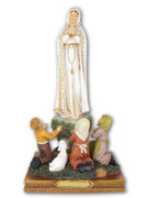 RESIN STATUE: Our Lady of Fatima and Children, 30CM