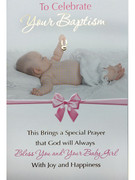 Card (each): Baptism Pink(CD22653e)