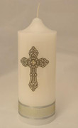 Candle with Cross (CAB2016X)