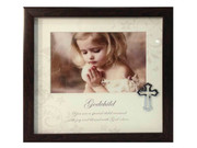 Baptism Gift: Frame with Cross Motif: Godchild (PLB6005)