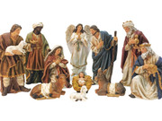 Nativity Set: 11 pieces, 30cm Canvas Finish(NS10025)