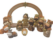 Nativity Set with Stable/Star 11 pieces (NS1987)