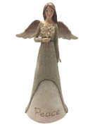 Christmas Burlap Angel: Peace(ST1995)