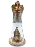 Christmas Angel/Book Dome with Nativity(NST1993)