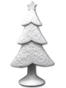 Decorative White Christmas Tree 27cm (NST1909)