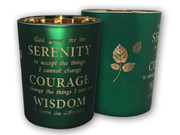 Glass Votive Candle: Serenity Prayer(CH4319SY)