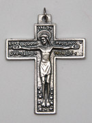Crucifix Pendant: Silver 4cm (CREL41)