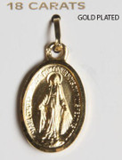 18kt Gold Plated Pendant: Miraculous 22mm (ME1415)