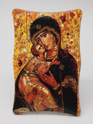 1269 Series Plastic Plaque: Our Lady Vladimir Icon (PL1269VL)