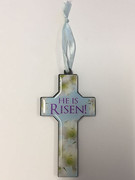 Easter Cross: "He is Risen" (CRE3627)