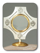 Lunette(small Monstrance): Gold & Silver, 4 Evangelists (CWL272)
