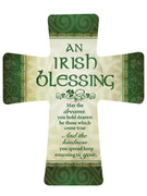 Wall Cross in Porcelain: Irish Blessing(CR201IB)