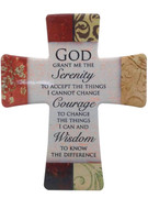 Wall Cross in Porcelain: Serenity Prayer(CR201SP)