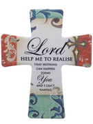 Wall Cross in Porcelain: Lord (CR201HM)