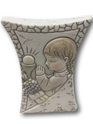Communion Gift: Stone Look Girl 7.5cm (PLC5043)