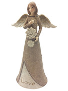 Christmas Burlap Angel: Love(ST1996)