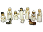 Nativity Set in White 11 pieces (NS10107)