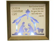 LED Nativity Scene Frame 24cm(NST10061)