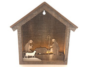 LED Wooden Nativity Scene Frame 21cm(NS10088)