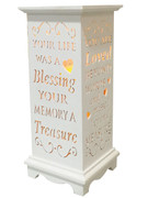 Wood Lanterns with LED Light: Memory(LT84689)