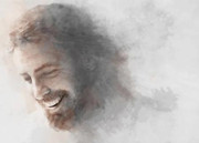 Unframed Canvas Print: Jesus Smiling 40x60cm (PI20X20JES)