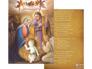 Christmas Ornament: Luminous Baby Jesus/Card (NSTP422)