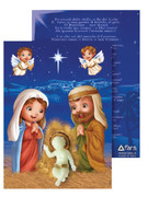 Christmas Ornament: Luminous Baby Jesus/Card (NSTP402)
