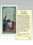 Laminated Holy Card(each): 800 SERIES - St Rita (LC8-201)