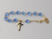 Rosary Bracelet: Blue (RB3217B)