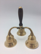 Bell with wood handle: 3 bells (CW4021)