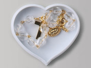 Heart Shaped Box, ROSARY BRACELET: Crystal (RB3217W)