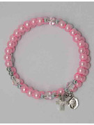 Spiral Rosary Bracelet: Pink (RB5206PK)