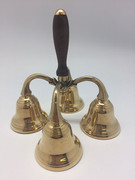 Bell with wood handle: 4 bells (CW4020)