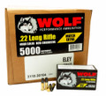 22LR Ammo Wolf Performance 40gr Match Extra 5000 Round Case