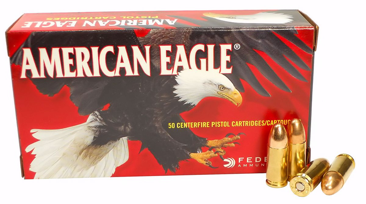 9mm 9x19 Ammo 115gr FMJ Federal American Eagle (AE9DP) 1000