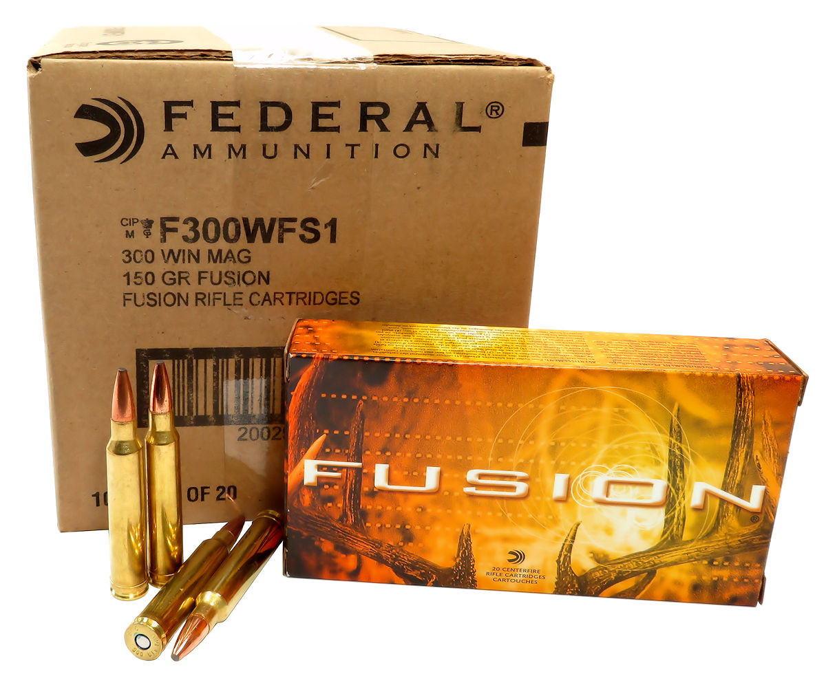 300 win mag ammo 150gr federal fusion f300wfs1 200 round case
