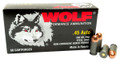 45 ACP Ammo 230gr FMJ Wolf Performance 50 Round Box