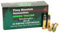 22LR Ammo 40gr Piney Mountain Green Tracer 50 Round Box