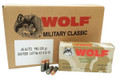 45 ACP Ammo 230gr FMJ Wolf WPA Military Classic 500 Round Case