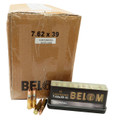 7.62x39 Ammo 123gr FMJ Belom Brass Case 480 Round Case