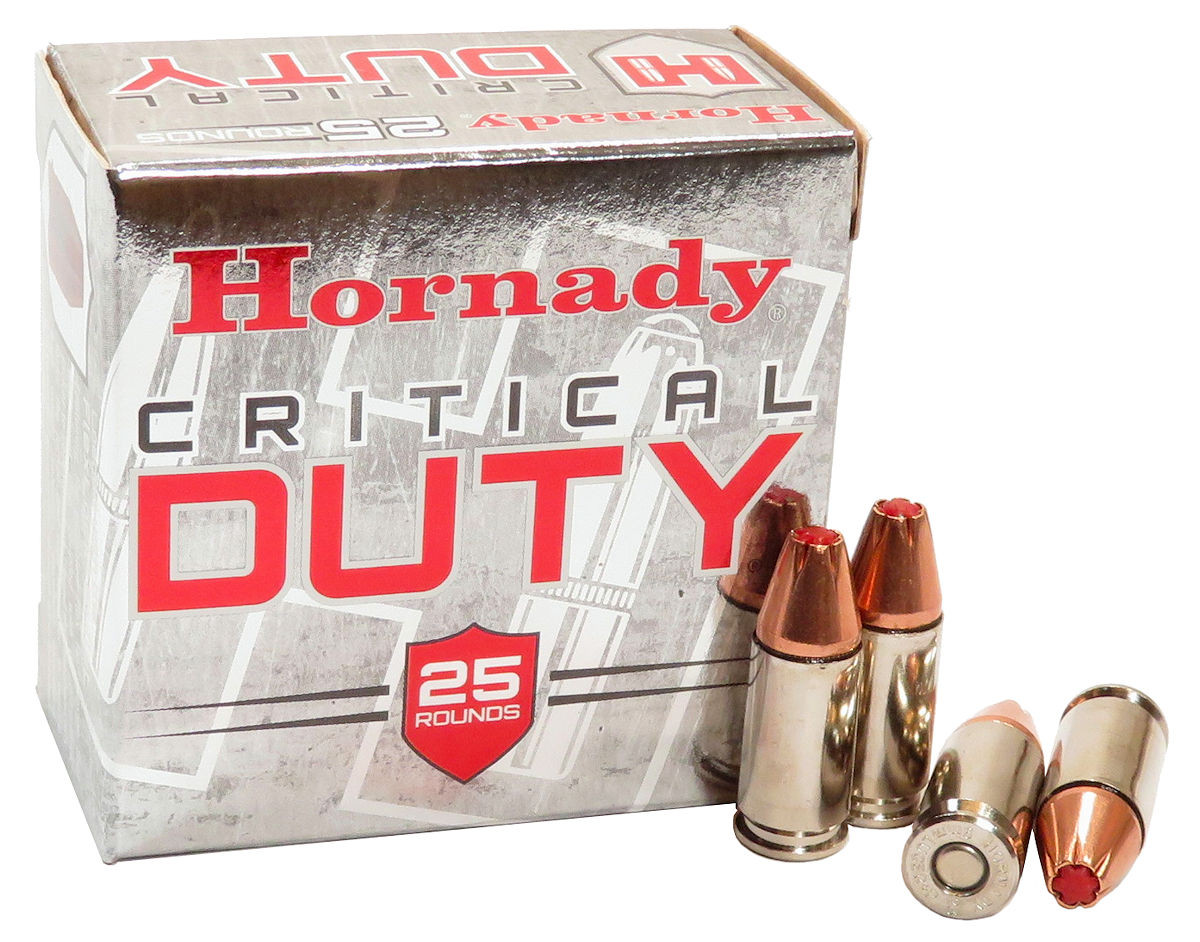 9mm 9x19 Ammo 124gr +P FlexLock Hornady Critical Duty (90216